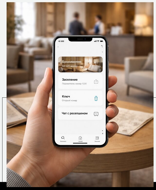 Мобильное приложение для гостей отеля в Краснокаменске, управление сервисом